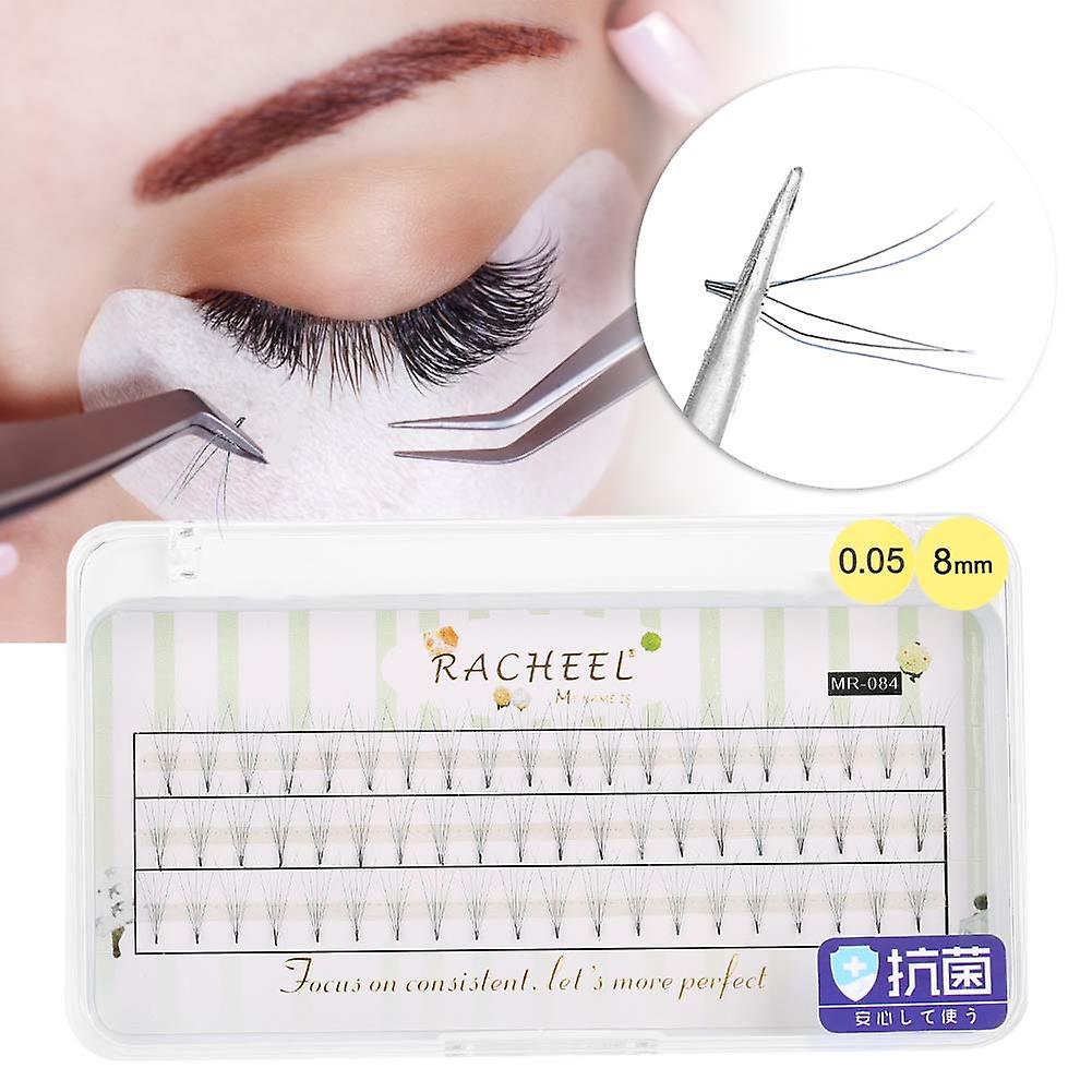 Blue False Eyelashes Makeup Cluster 0.05c Extension Grafted Fake False Eye Lashes (8mm)