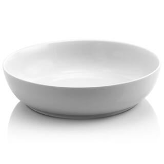 Gibson Home Extra Wide 8.5 in. White Dinner and Serving Bowl (Set of 4) 985111633M