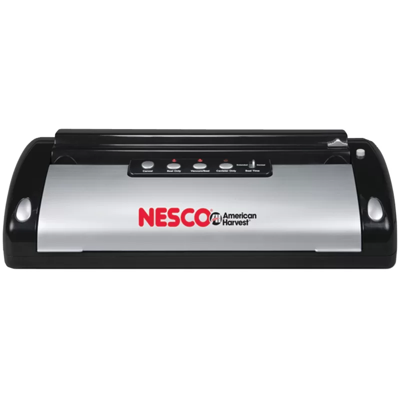 NESCO VS-02 Food Starter Kit with Automatic Shut-Off and Vacuum Sealer Bags， Black 18.25 X 5.25 X 11.5