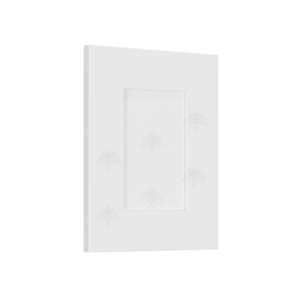 LIFEART CABINETRY Lancaster 12 x 15 in. Cabinet Door Sample in White LW-SDoor