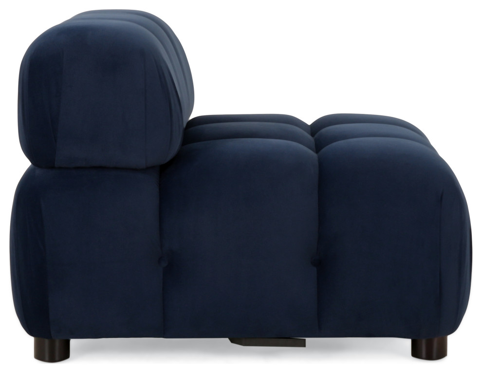 Kildare Velvet Tufted Club Chair   Contemporary   Armchairs And Accent Chairs   by GDFStudio  Houzz