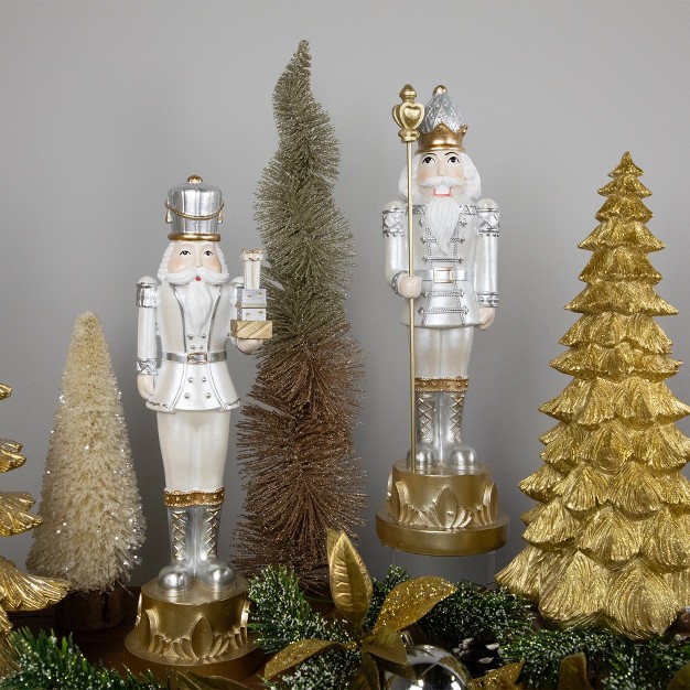 Gold Metallic Christmas Nutcracker With Gifts