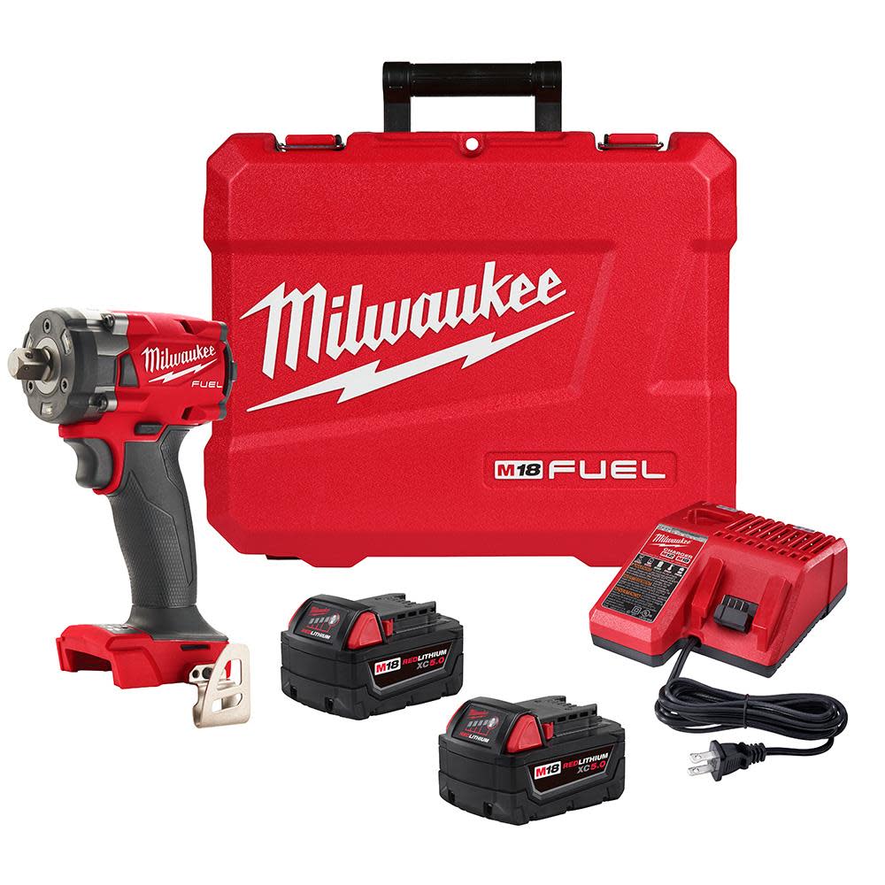 Milwaukee M18 FUEL 1/2 Compact Impact Wrench with Friction Ring Kit 2855-22 from Milwaukee