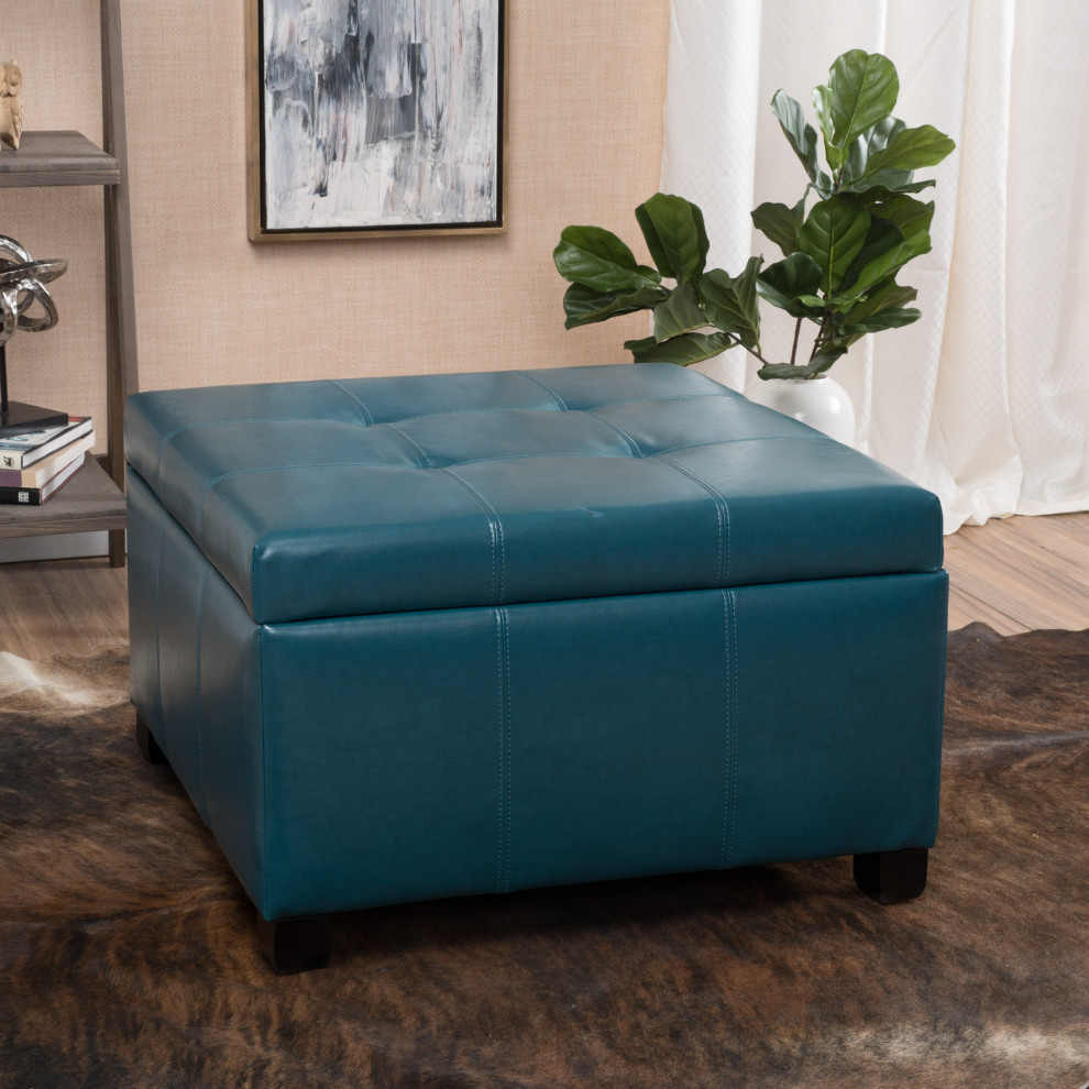 GDF Studio Kensington Square Storage Ottoman   Contemporary   Footstools And Ottomans   by GDFStudio  Houzz