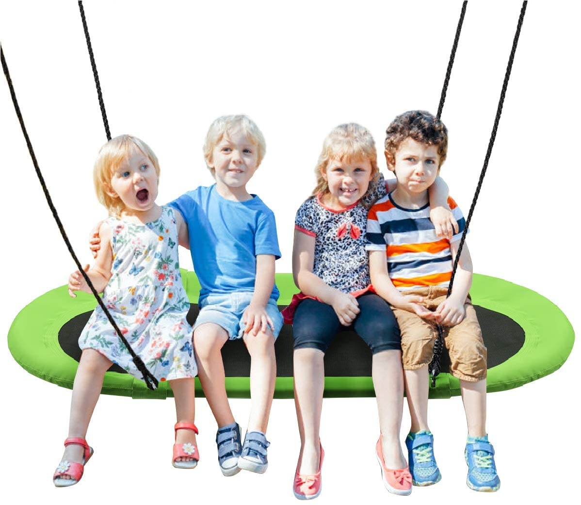 Costzon 60'' Giant Waterproof Platform Saucer Tree Swing Set, 700 lb Weight Capacity