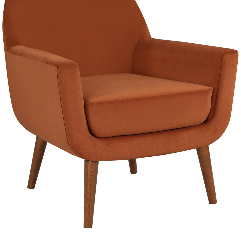 Adrian Mid Century Velvet Arm Chair by Greyson Living