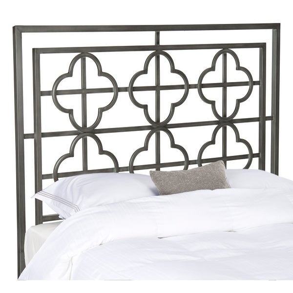 SAFAVIEH Lucina Antique Iron Quatrefoil Full Headboard - - 10328859