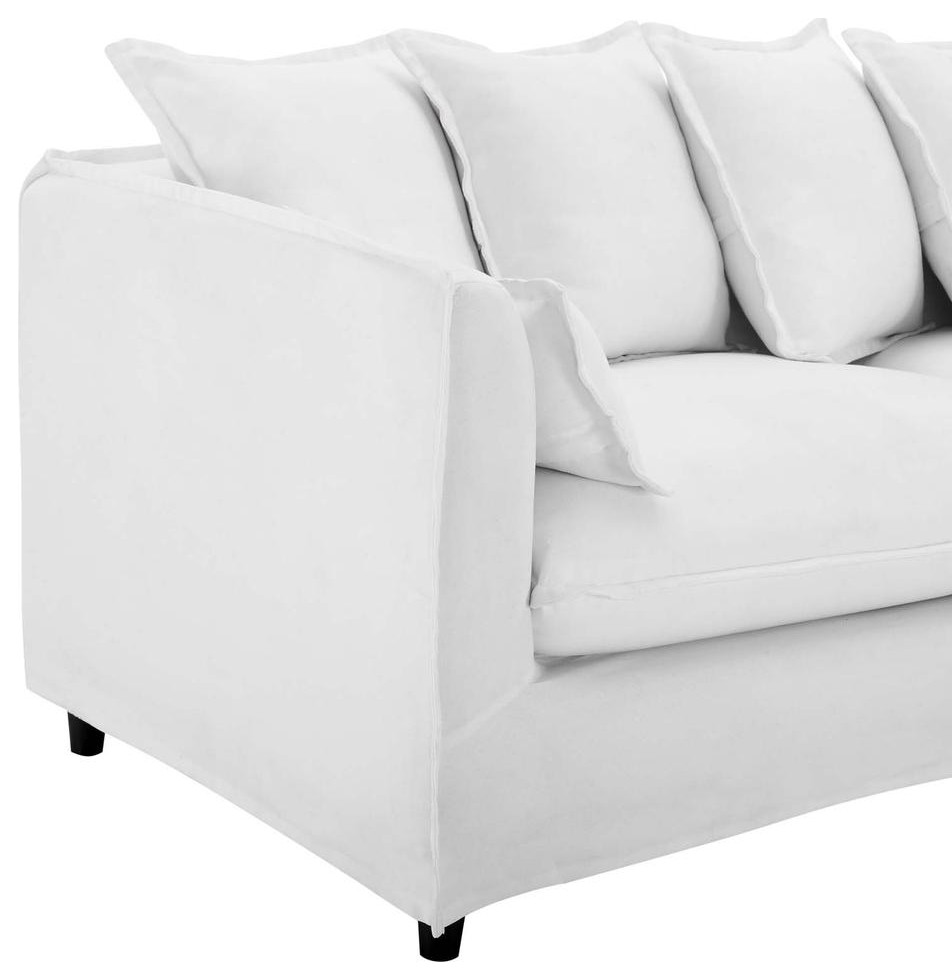 Avalon Slipcover Fabric Sofa   Contemporary   Sofas   by BisonOffice  Houzz