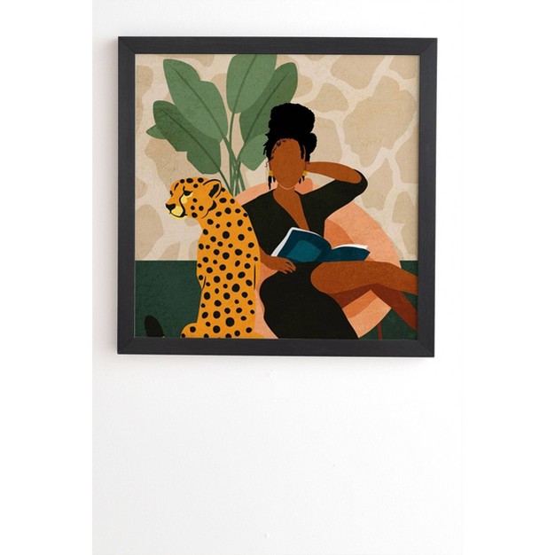 Domonique Brown Stay Home No 1 Framed Wall Art Black Deny Designs