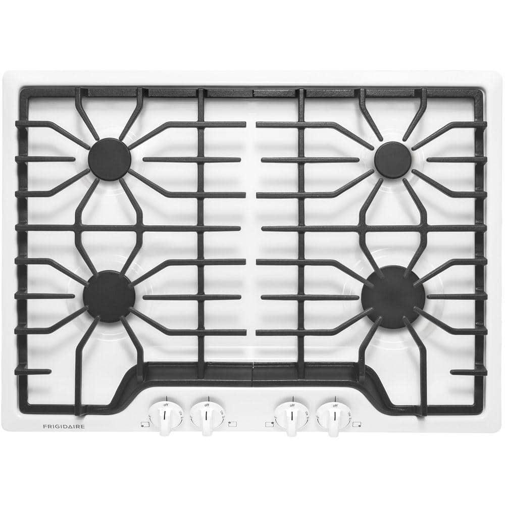 Frigidaire 30 in Gas Cooktop in White with 4 Burners