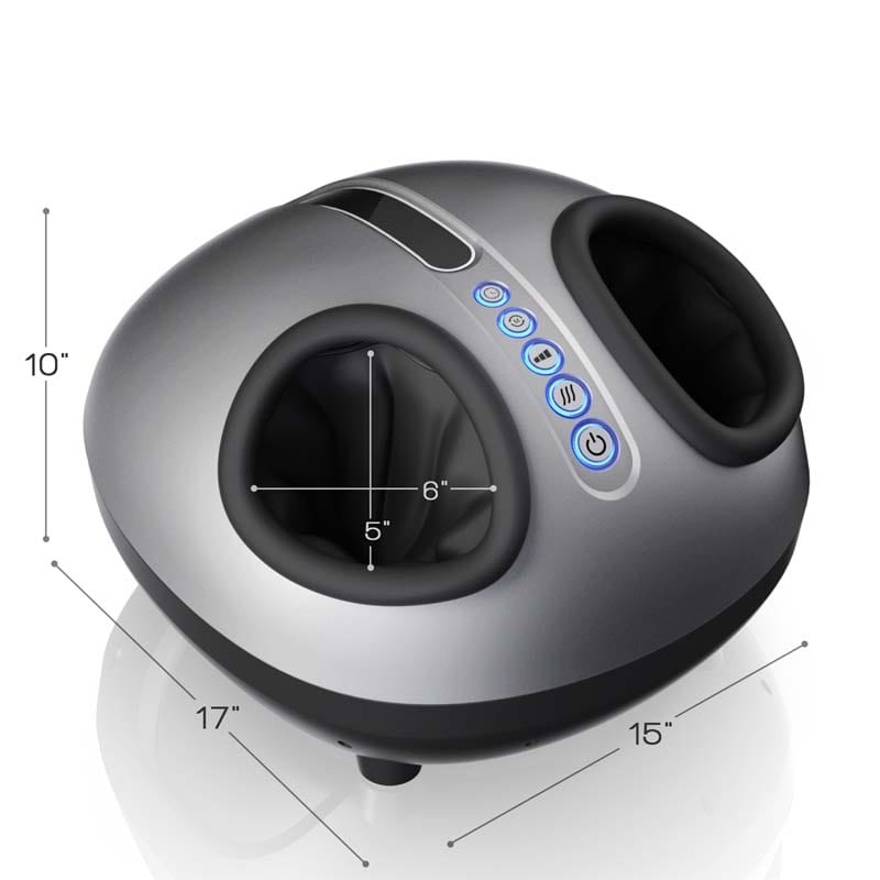 Electric Heated Foot Massager, Shiatsu Deep Kneading Plantar Feet Massage Machine for Pain Foot Muscle Relief with Auto-Off Timer