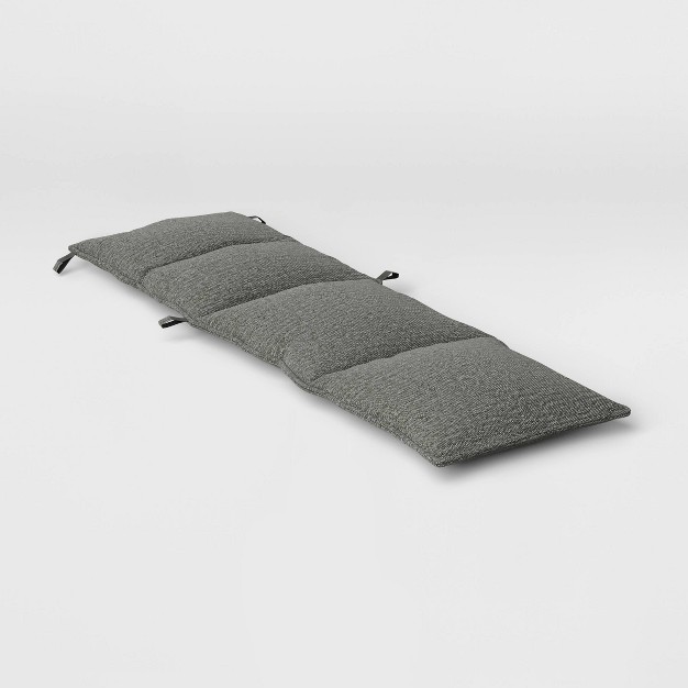 Heathered Outdoor Chaise Lounge Cushion