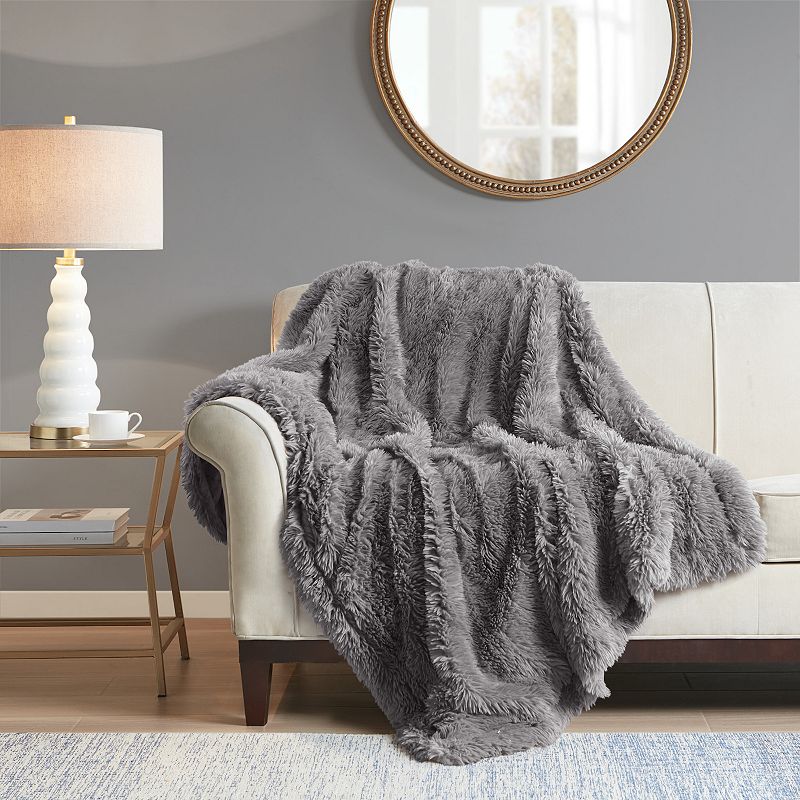 Madison Park Haven Faux Fur Throw