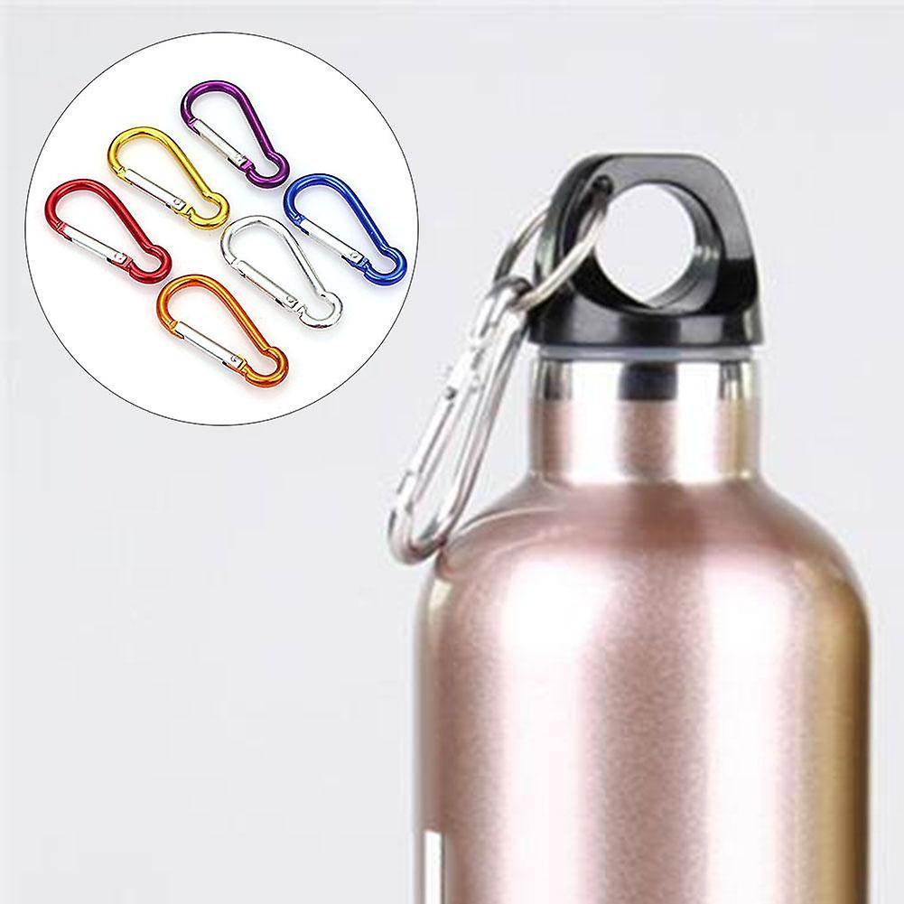 50Pcs Carabiner Aluminum Alloy Outdoor Buckle Solid Anti Skid Climbing Accessories Kettle Bag Backpack For Hiking