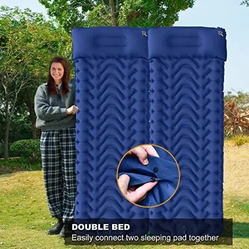 Inventory built in pump TPU Lightweight Camping equipment Air Mattress Sleeping Pad