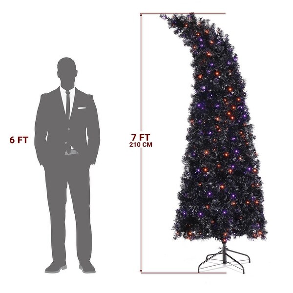 7 FT Bendable PreLit Christmas Tree with 400 LED Lights