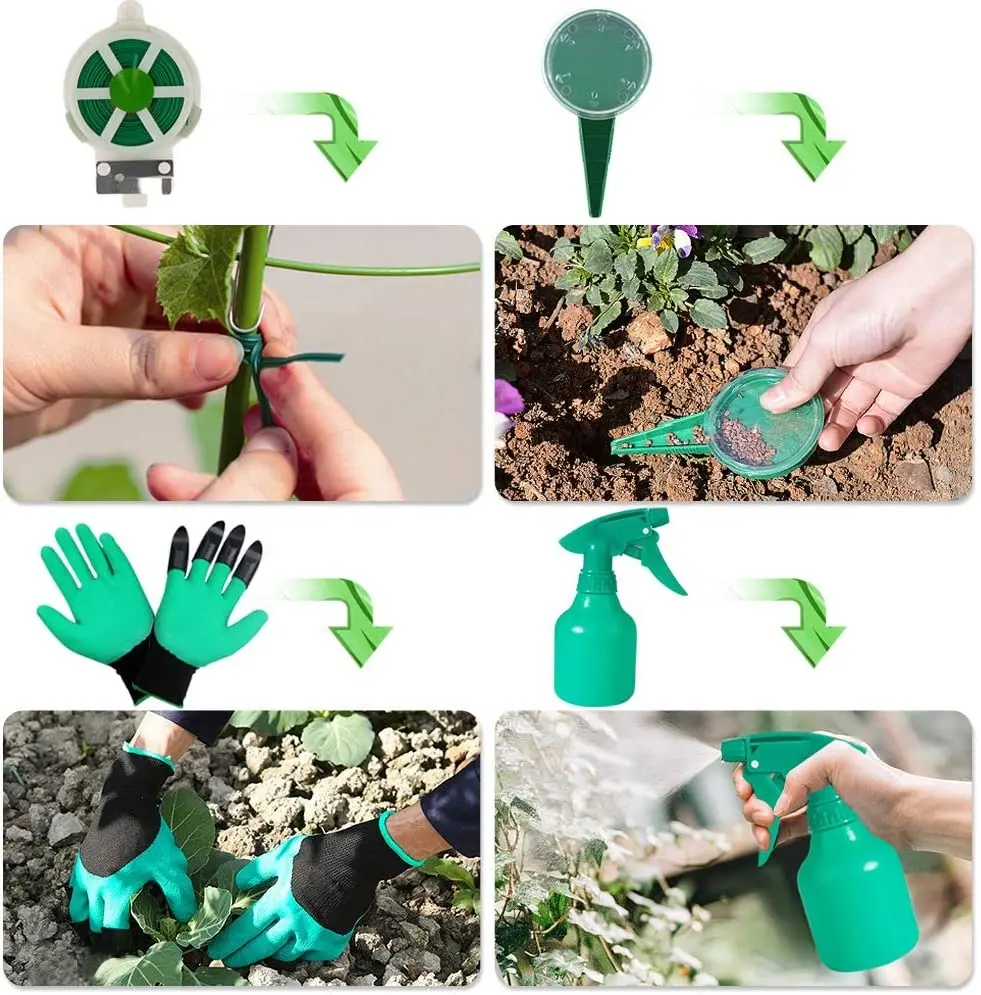 One Stop Solution for Gardening Job 83 Pieces Aluminum oy Gardening Hands Tools and Succulent Kit