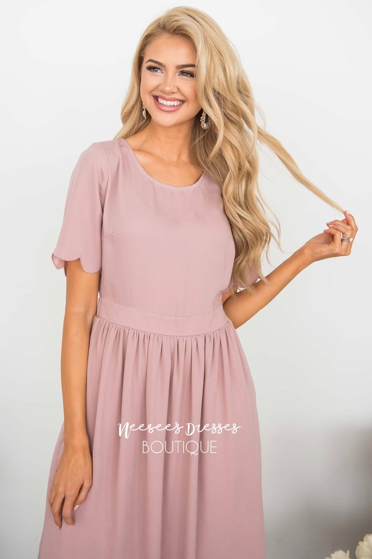 The Katrina Scallop Hem Dress