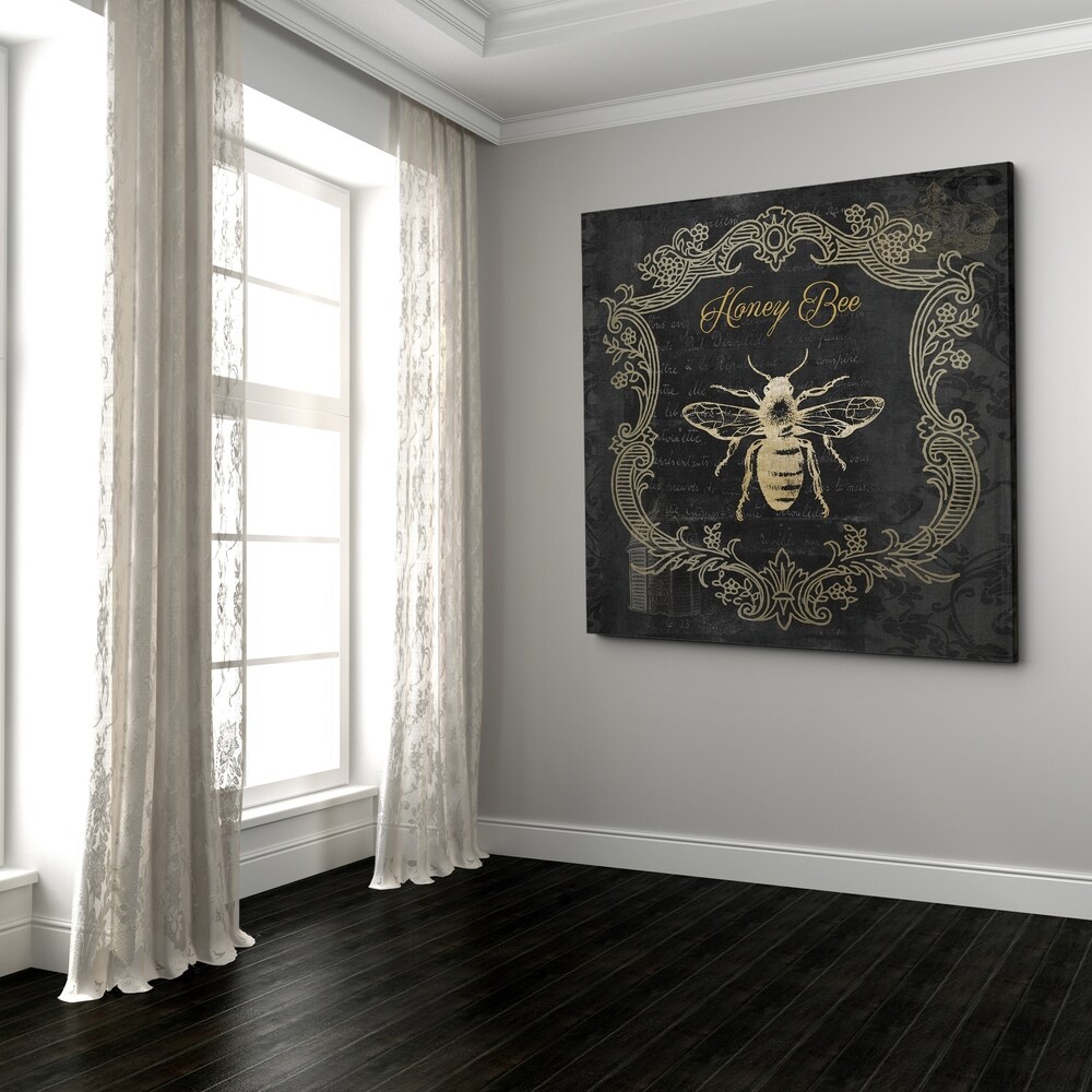 Royal Honey Bee II   Premium Gallery Wrapped Canvas   4 Sizes Available