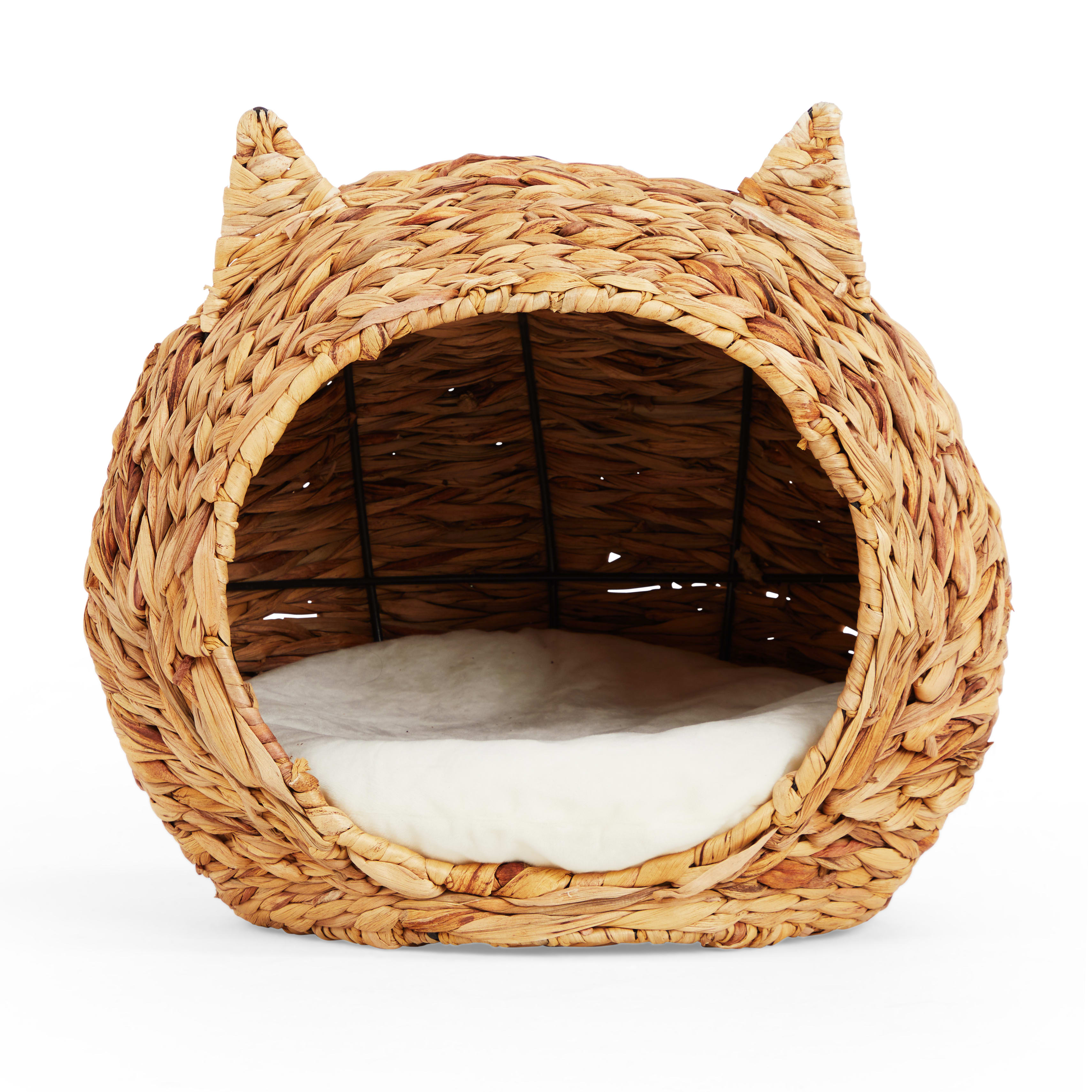 EveryYay Straw Cat Head Bed， 16.5