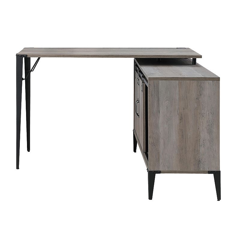 Writing Desk with with Metal Leg and Cord Management