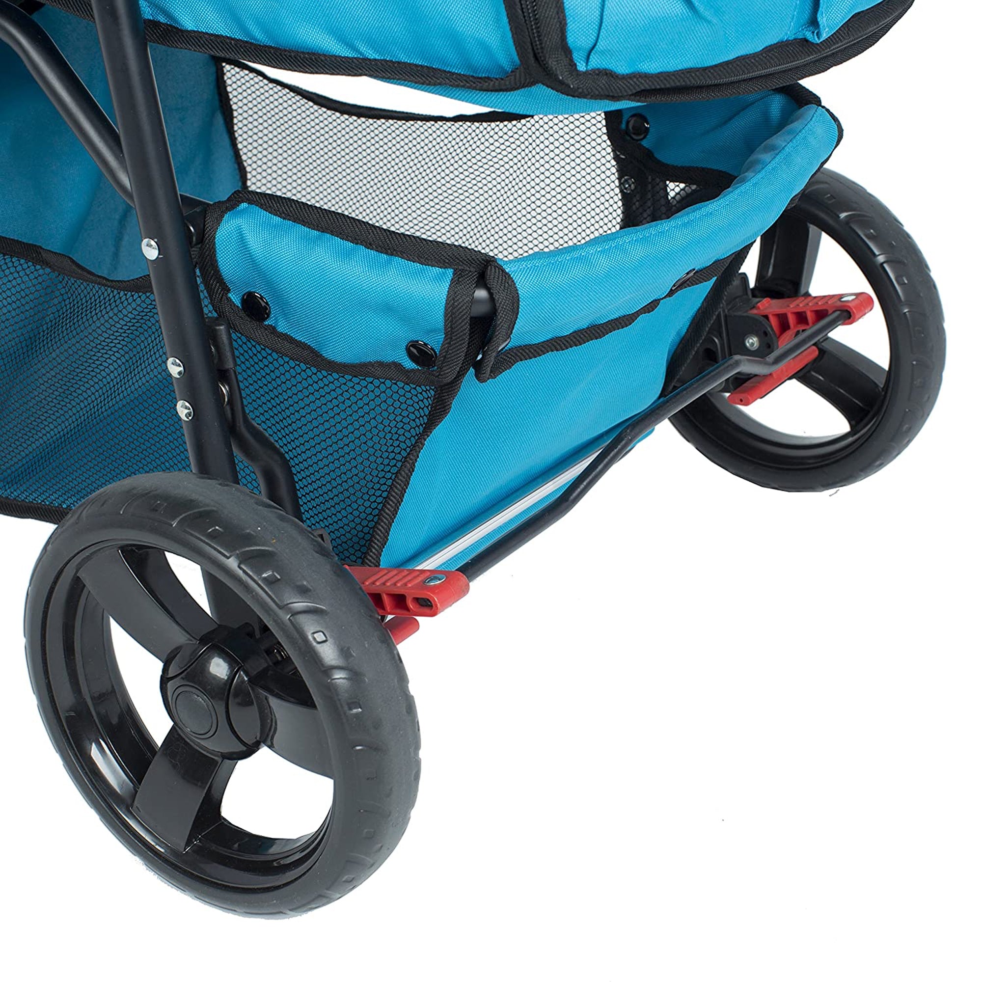 PETIQUE Durable Folding Pet Stroller with Mesh Sides for Dogs and Cats