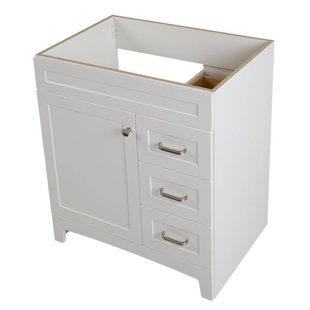 Home Decorators Collection Thornbriar 30 in. W x 21 in. D Bathroom Vanity Cabinet in Polar White TB3021-WH