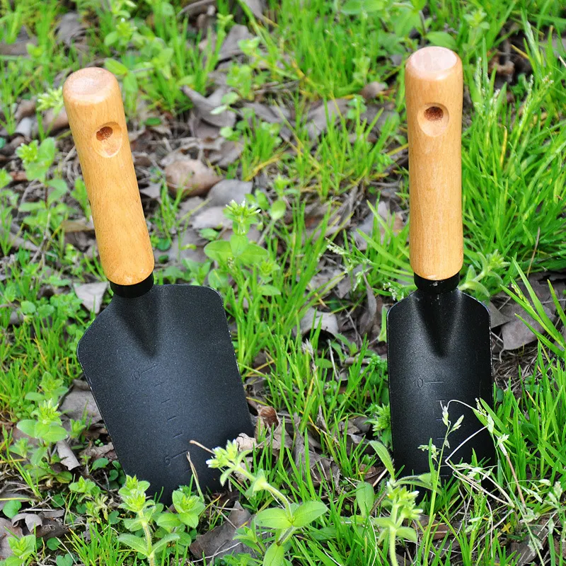 Hot  Sell 2 Pcs Carbon Steel Home Hand Planting Tools Garden Tool Set Garden Shovel With Wood Handle