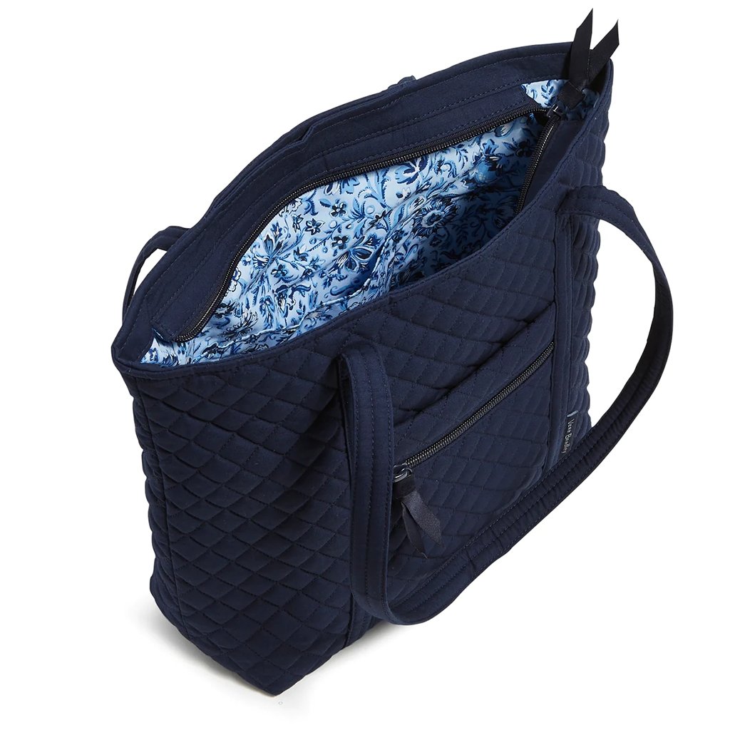 Vera Bradley  Small Vera Tote Bag in Recycled Cotton Classic Navy