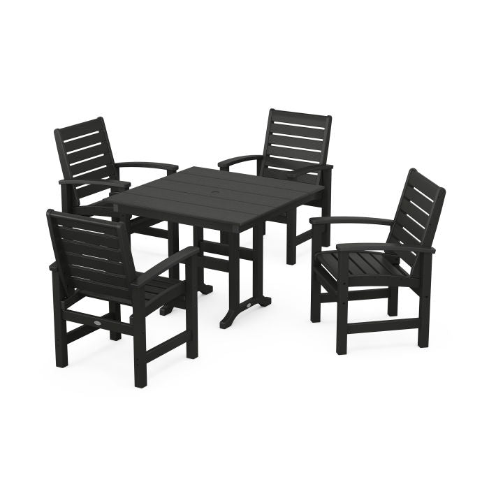 Polywood Signature 5-Piece Farmhouse Dining Set PWS1159-1