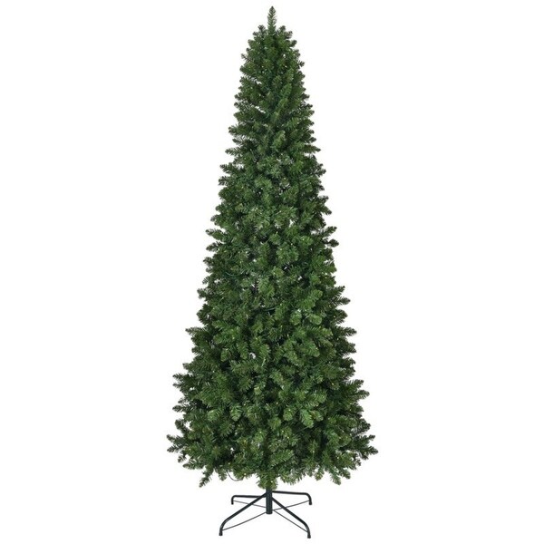 SUGIFT 7.5Ft PreLit Premium Snow Flocked Hinged Artificial Christmas Tree with 350 Lights