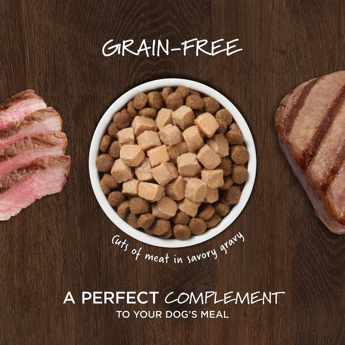 Instinct Healthy Cravings Grain-Free Cuts and Gravy Real Lamb Recipe Wet Dog Food Topper