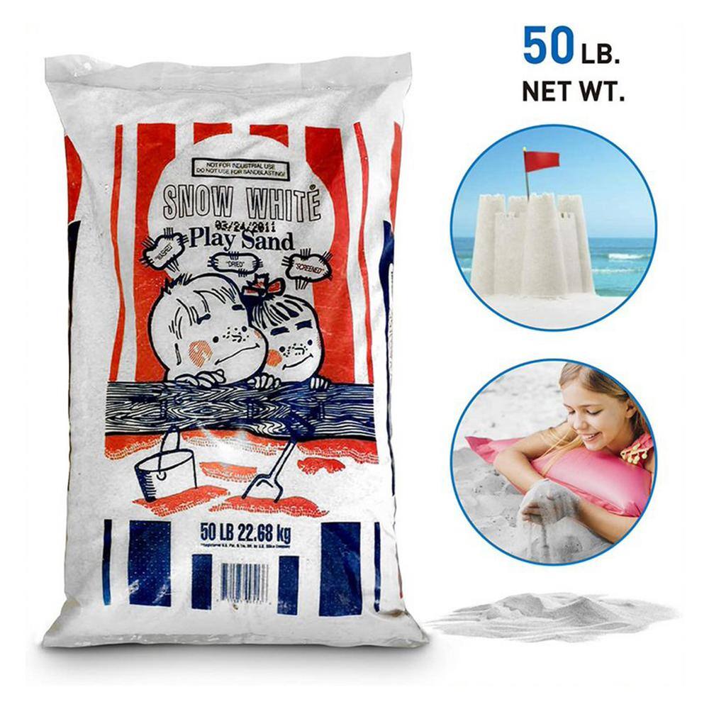 US SILICA Snow White Comfortable Play Sand for Sand Tables White 50 lbs. Bag 15219P14160