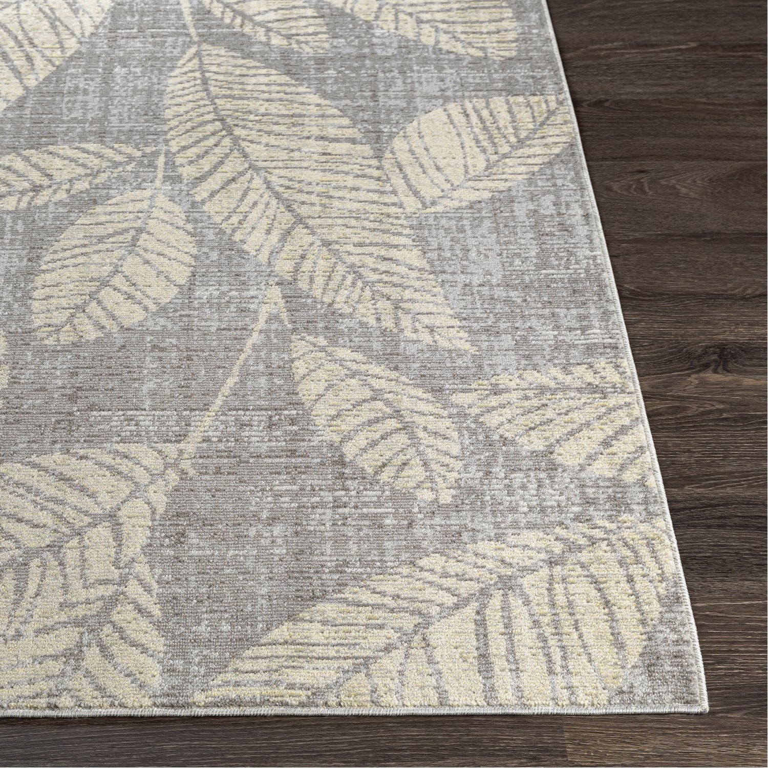 Bodrum Indoor/Outdoor Rug in Light Gray, Medium Gray, Bright Yellow, Beige, Butter