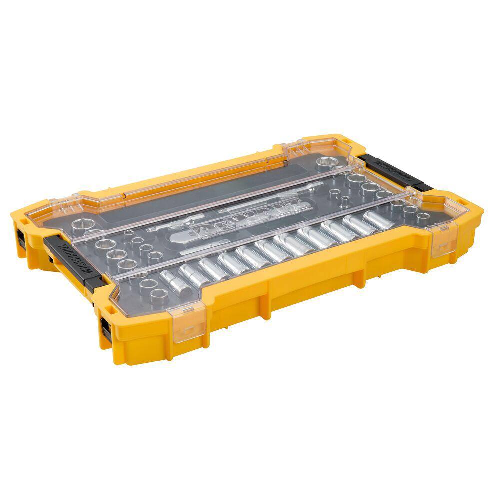 DW 38 in. Drive Socket Set with Toughsystem Tray (37-Piece) DWMT45400