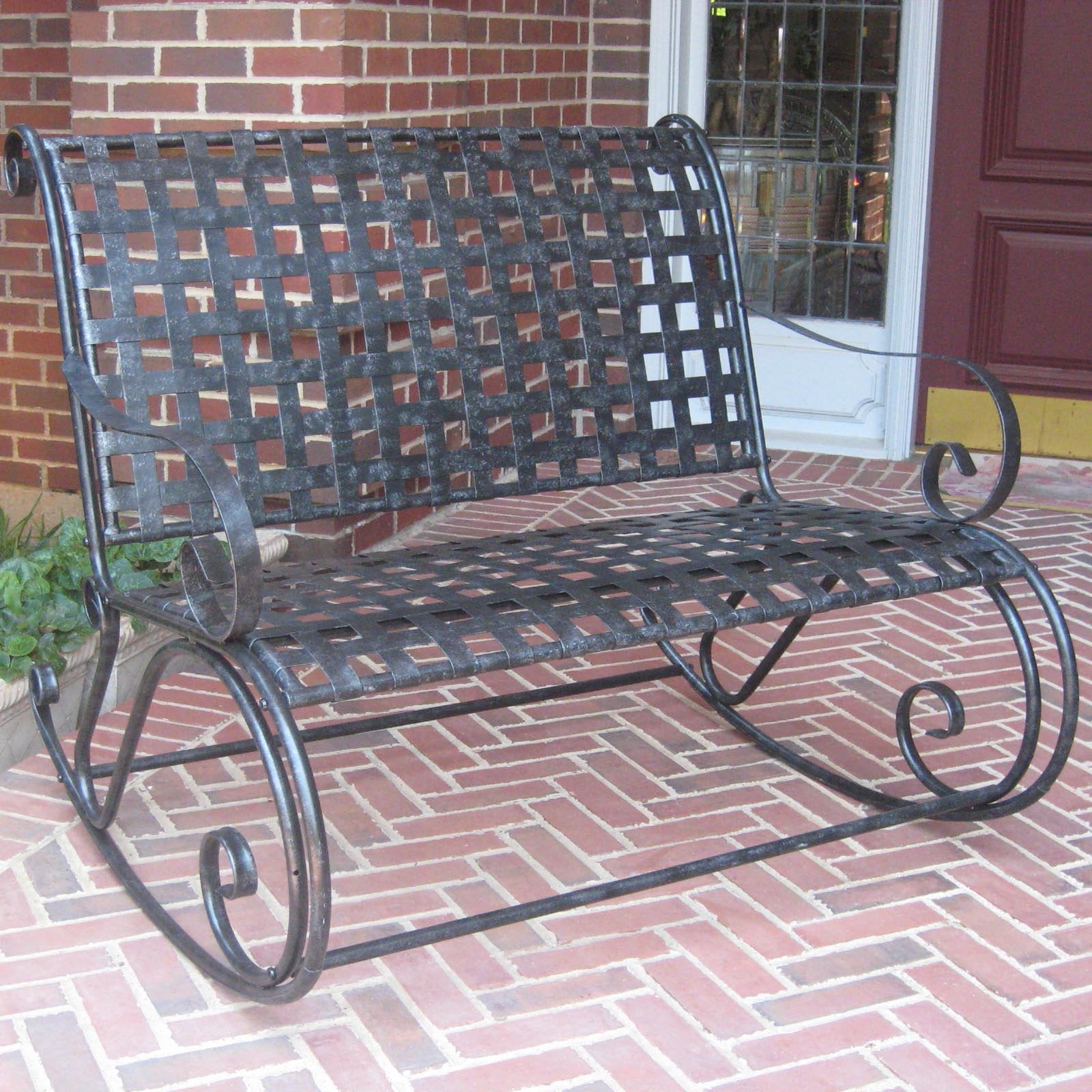 International Caravan Iron Double Porch Rocker