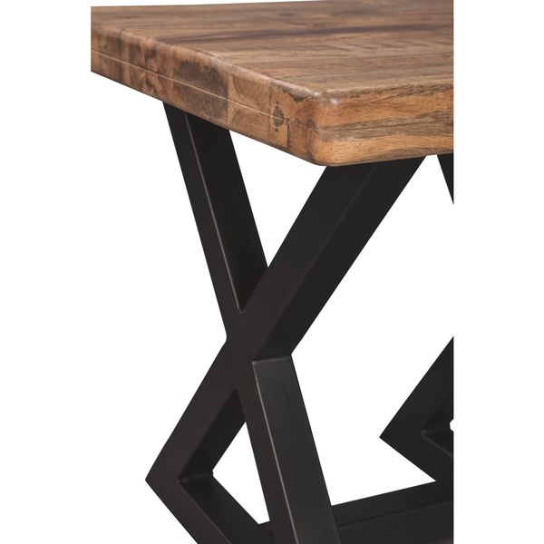 Signature Design by Ashley， Wesling Casual Light Brown End Table