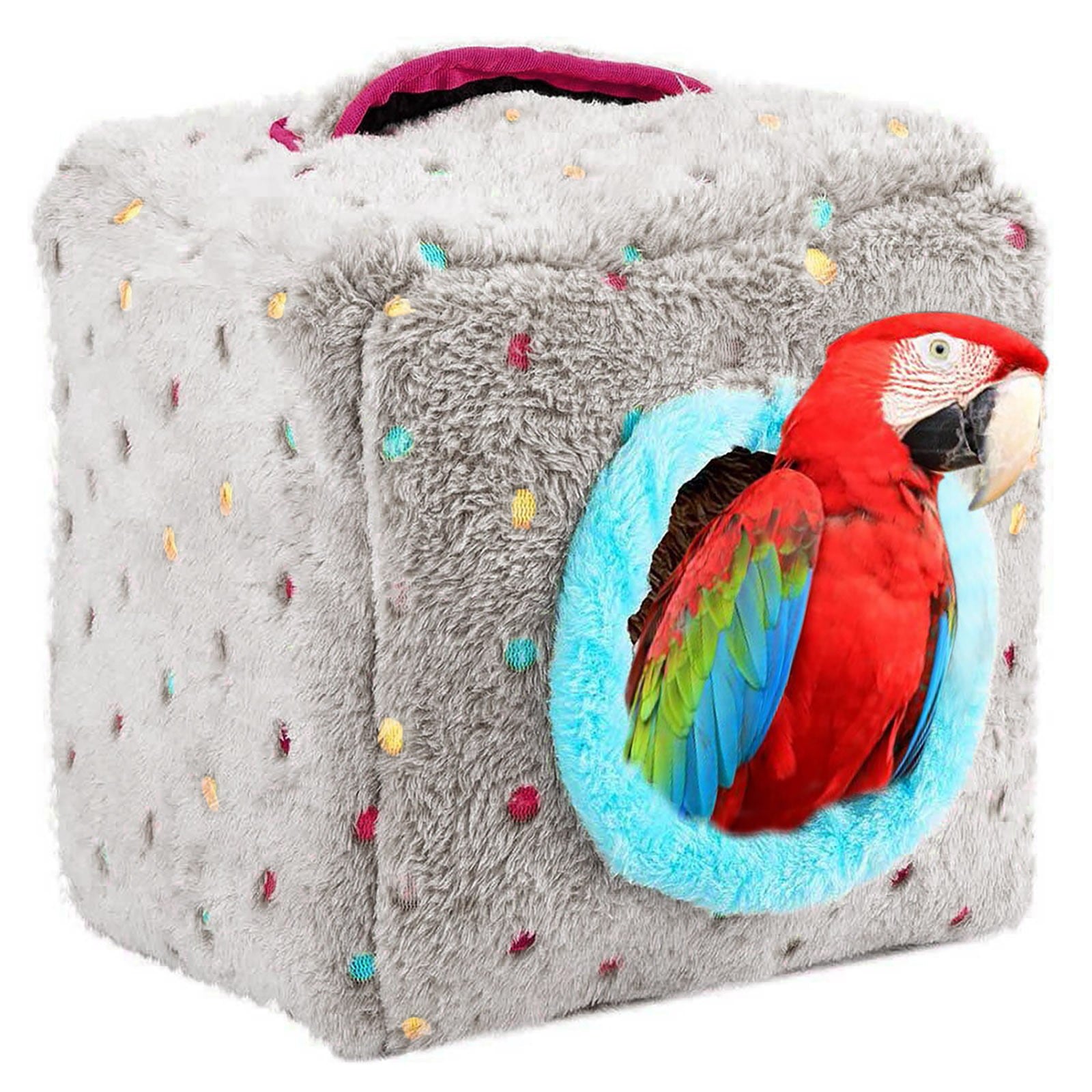 WOXINDA Hot Warm Bird Bed House Hut Hanging Cage Plush Birds for Hamster Parrot