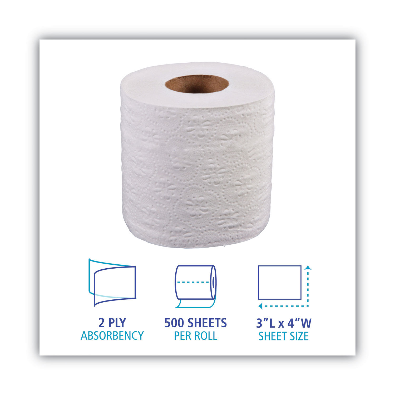 2-Ply Toilet Tissue by Boardwalkandreg; BWK6145