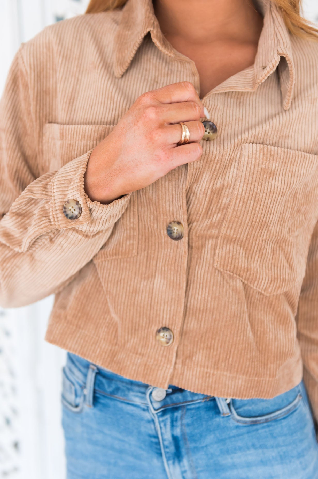 Trendy Vibes Modest Corduroy Jacket