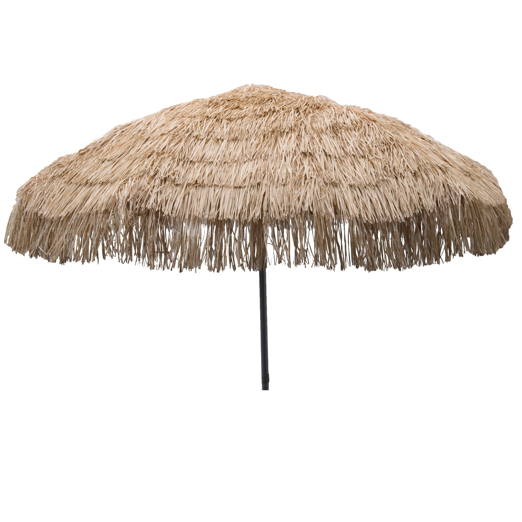 Heininger 91" Brown Tropical Octagon Tiki Patio Umbrella