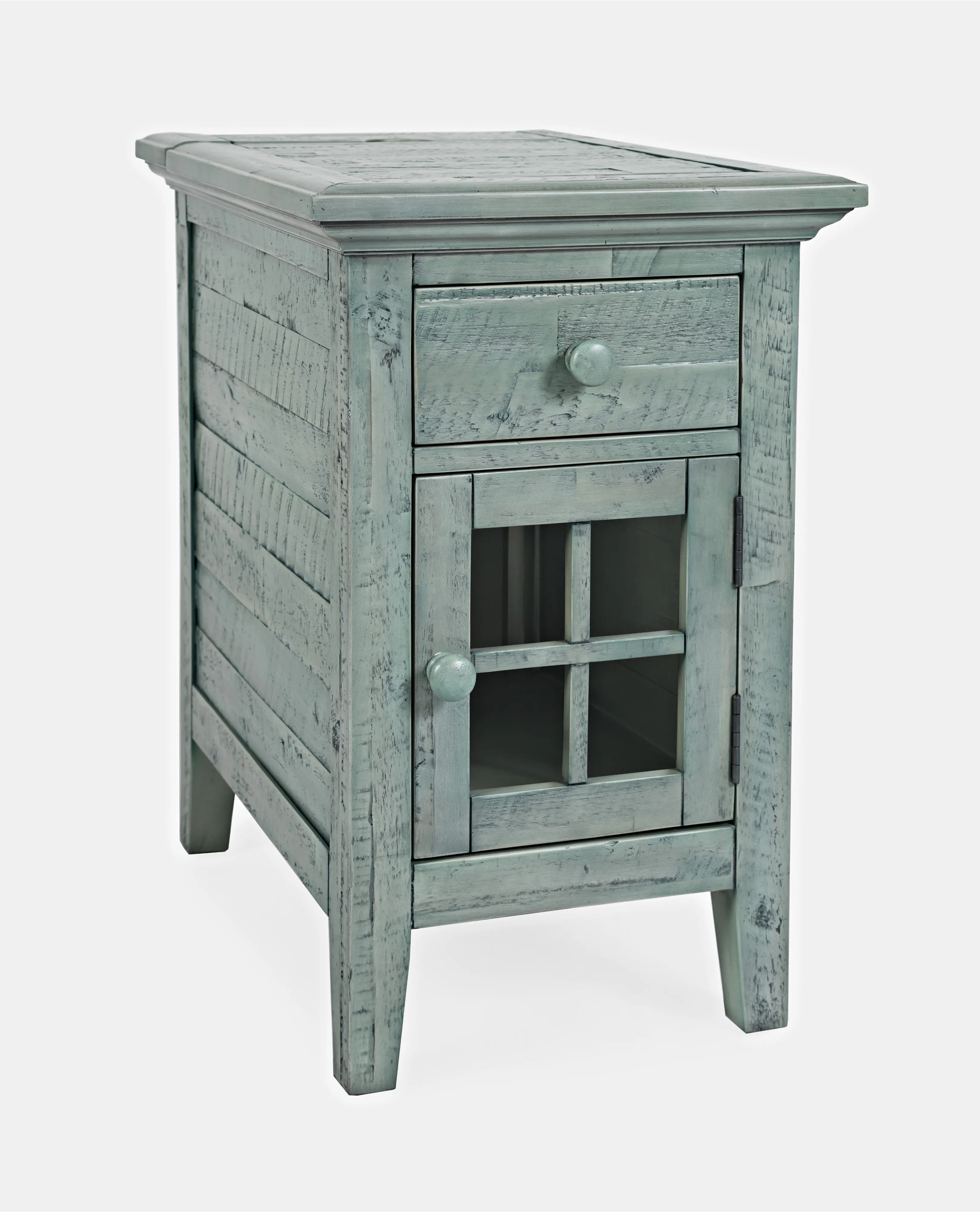 Rustic Shores Blue Side Table