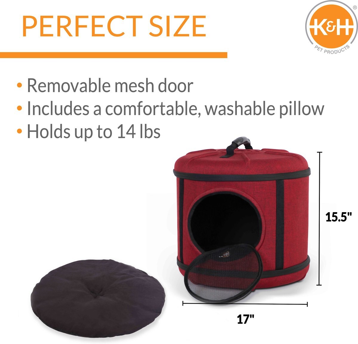 KandH Pet Products Mod Capsule Cat Carrier and Hideaway