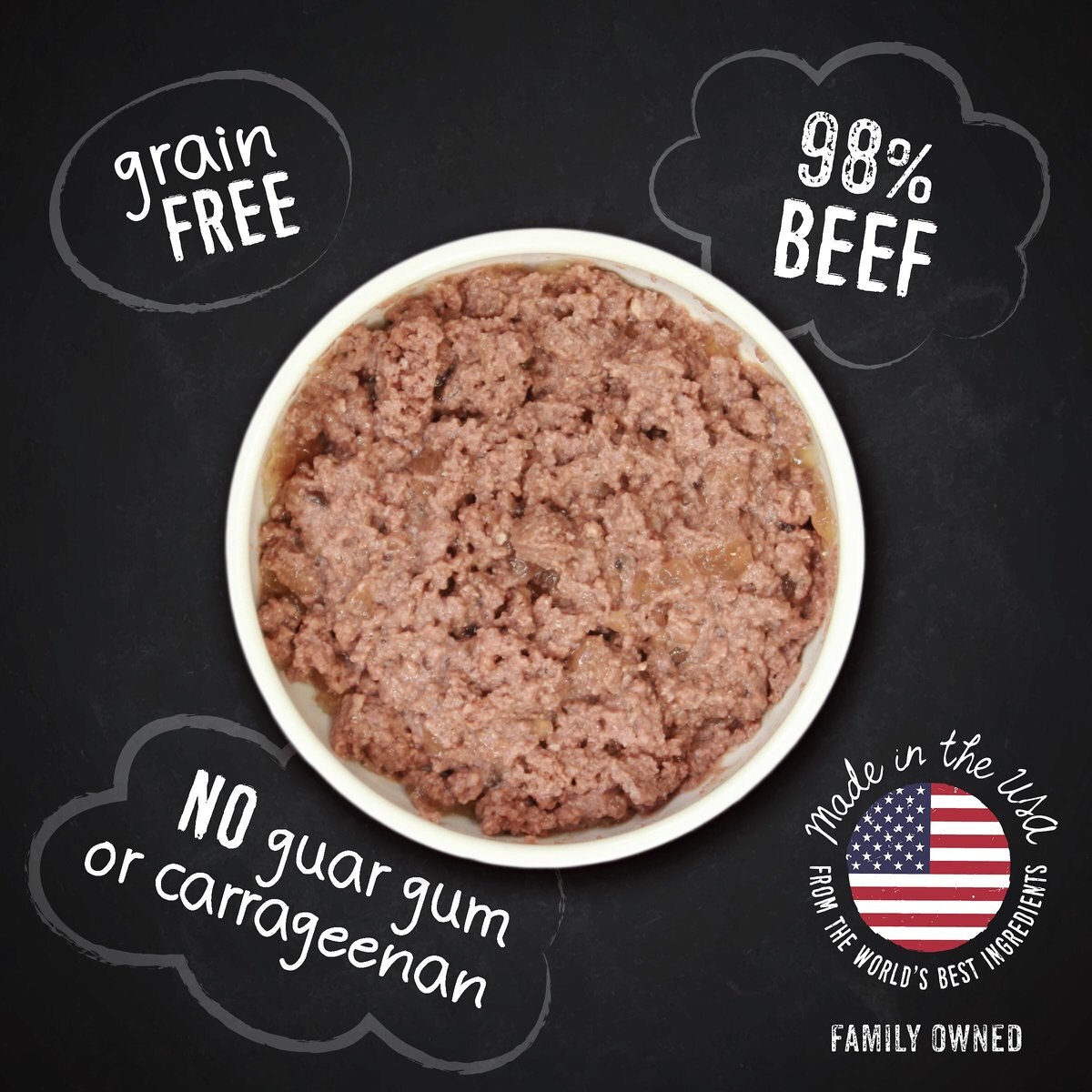 Hound and Gatos 98% Beef Grain-Free Canned Dog Food