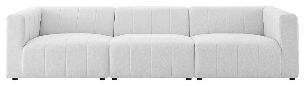 Sofa  Fabric  Ivory White  Modern  Living Lounge Room Hotel Lobby Hospitality   Transitional   Sofas   by House Bound  Houzz