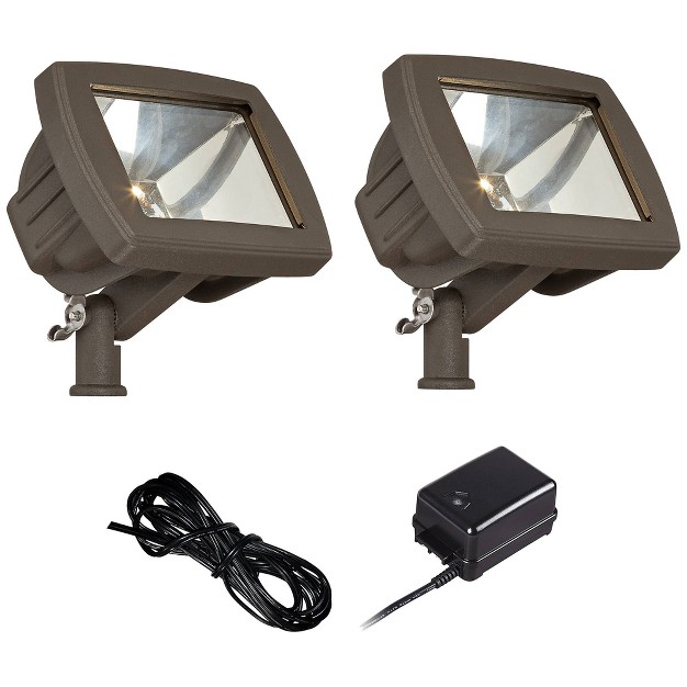 John Timberland Bronze Led Flood Light Landscape Kit