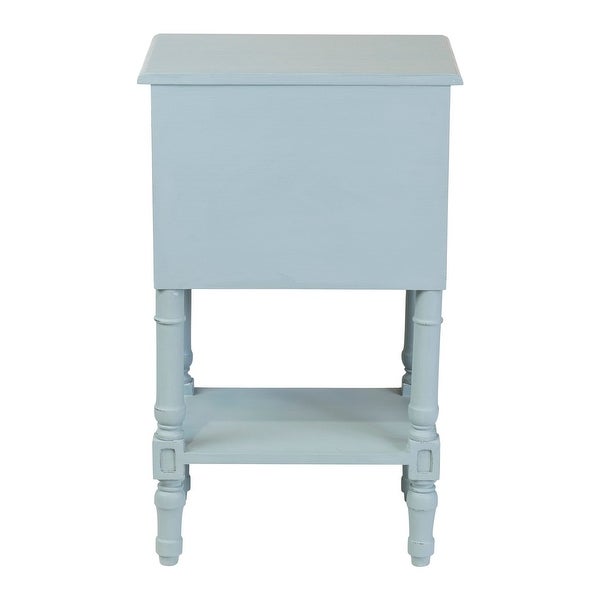 East at Main Painted Wood Side Table with Drawer