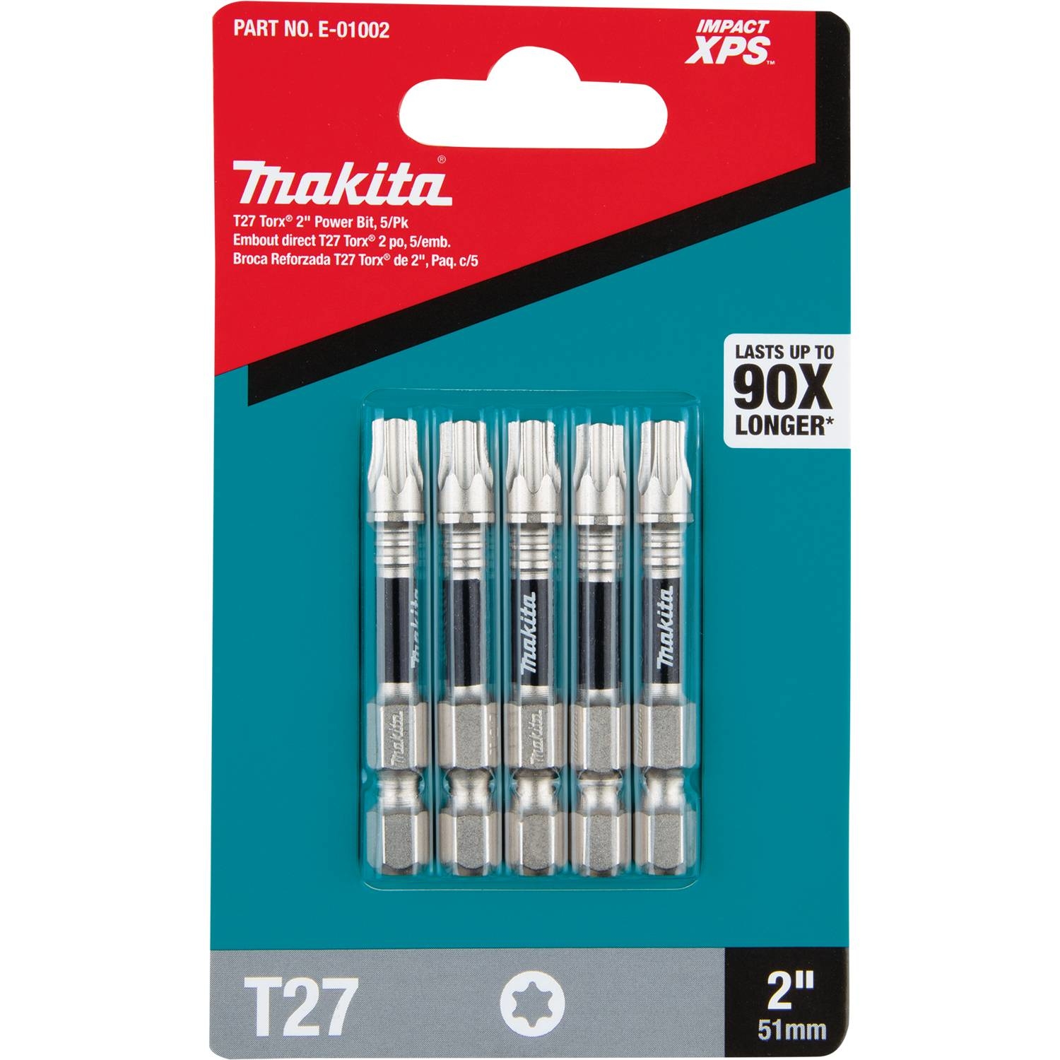 Makita Impact XPS Torx T27 X 2 in. L Power Bit Steel 5 pk