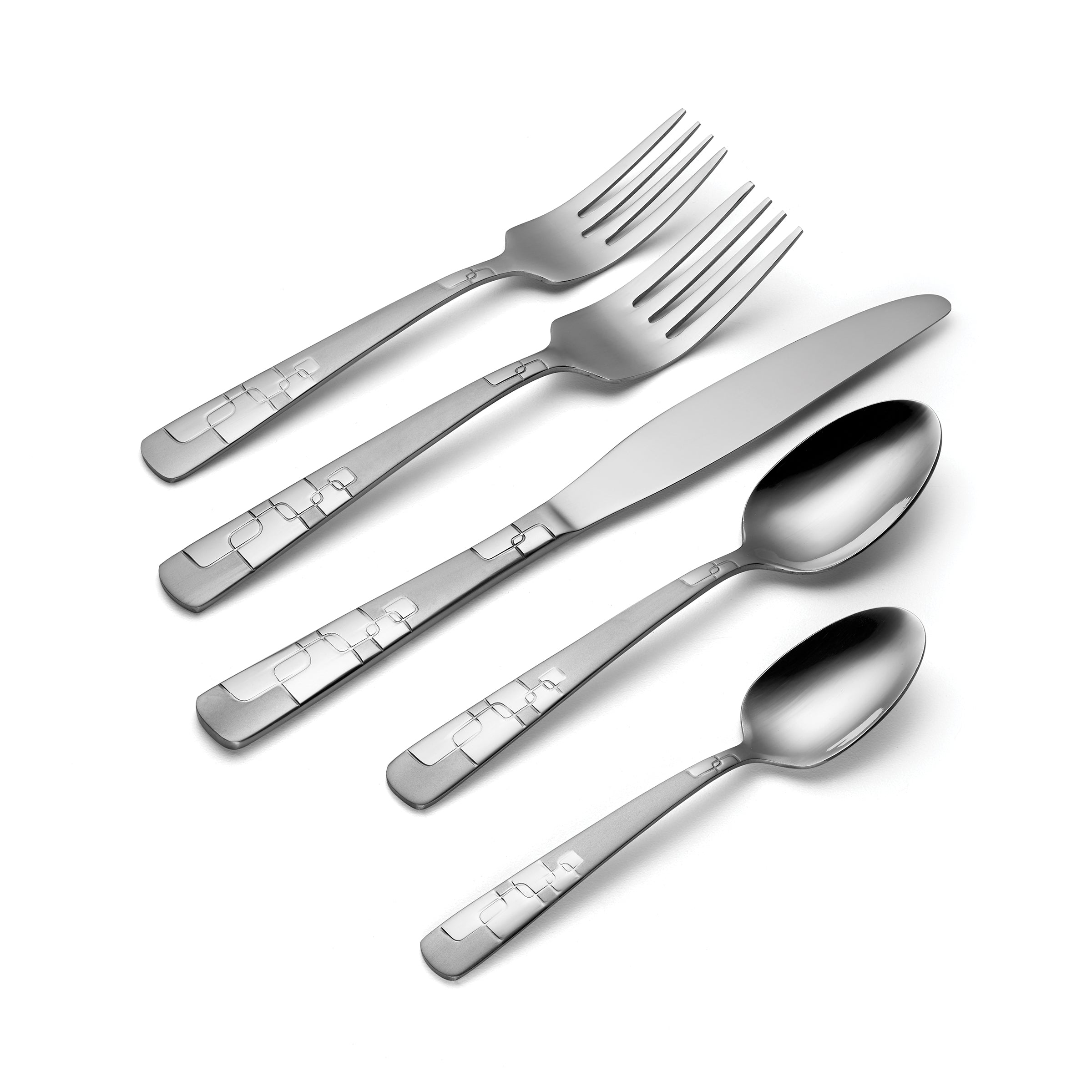 Quadratic 20 Piece Everyday Flatware Set