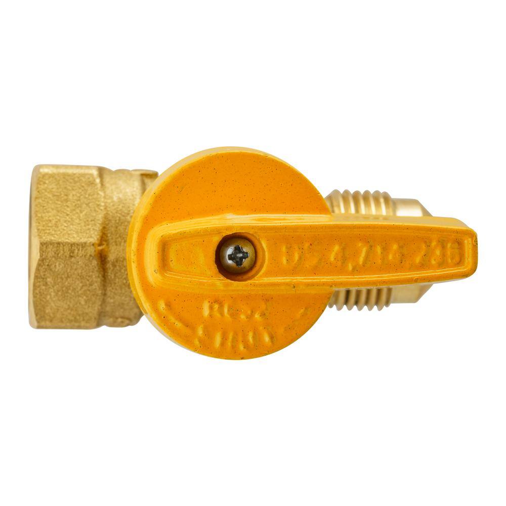 ProLine Series 12 in. Brass FL x FPT 1-Piece Gas Valve 114-523HN